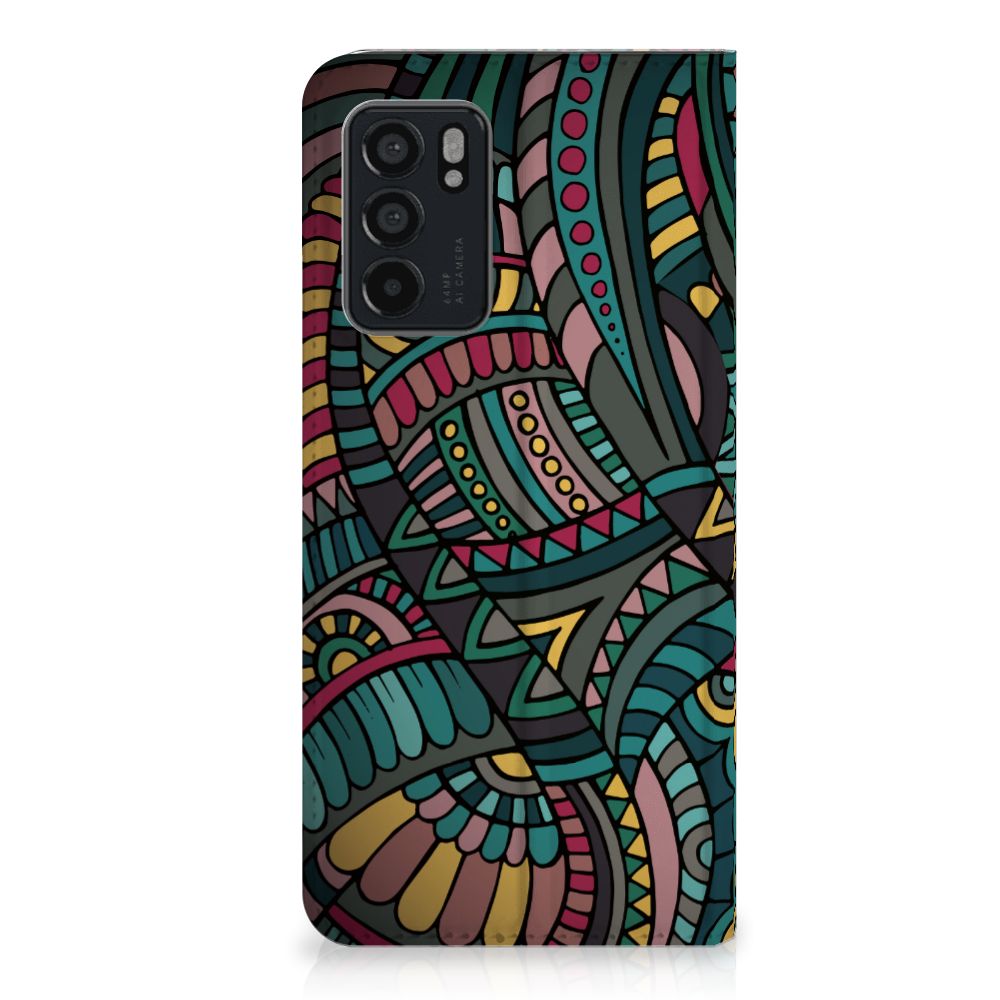 OPPO Reno6 5G Hoesje met Magneet Aztec - B2C Telecom