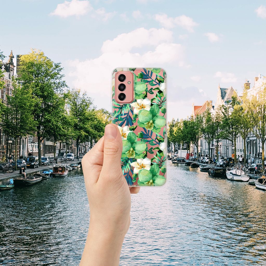 Samsung Galaxy M13 | M23 TPU Case Orchidee Groen B2C Telecom