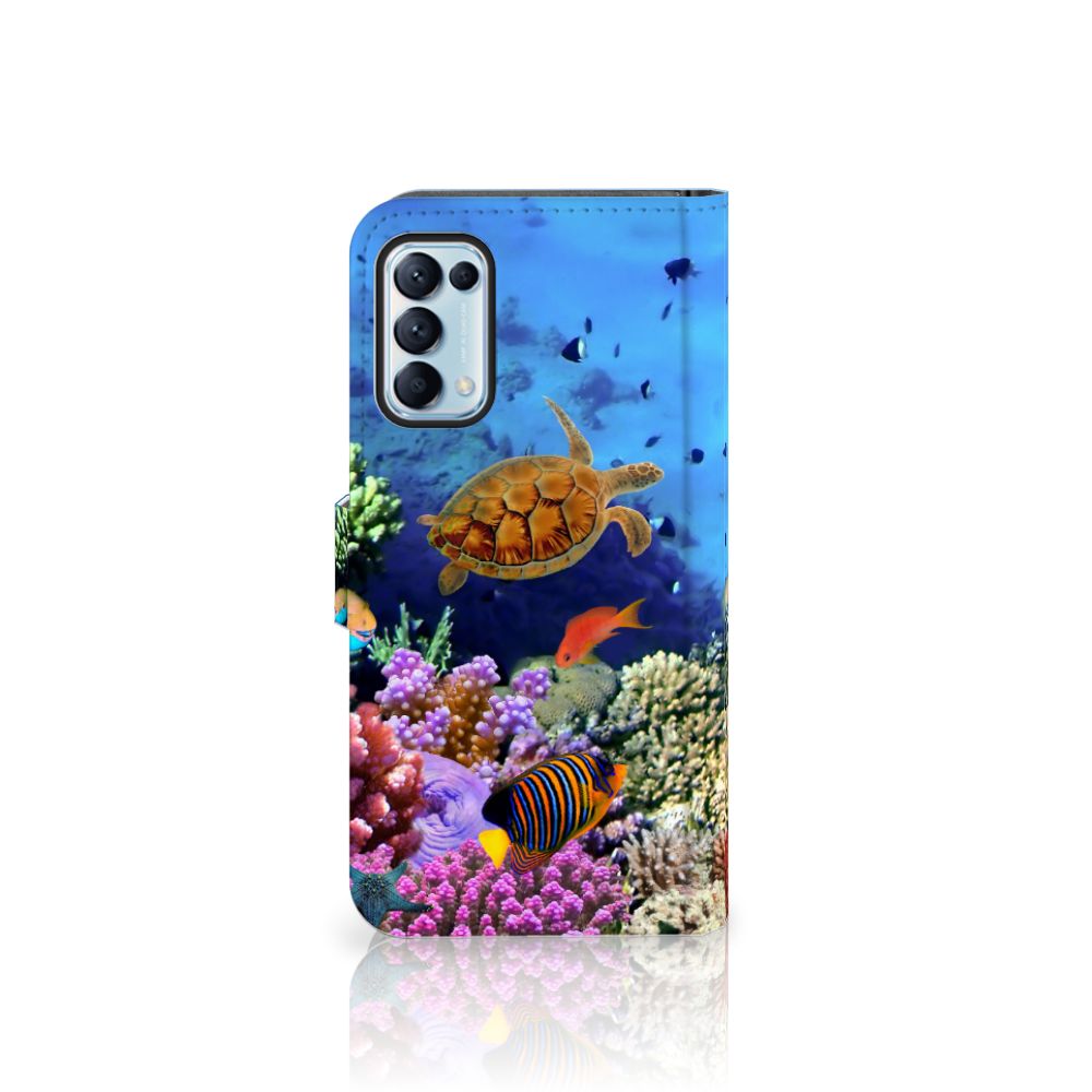 OPPO Find X3 Lite Telefoonhoesje met Pasjes Vissen