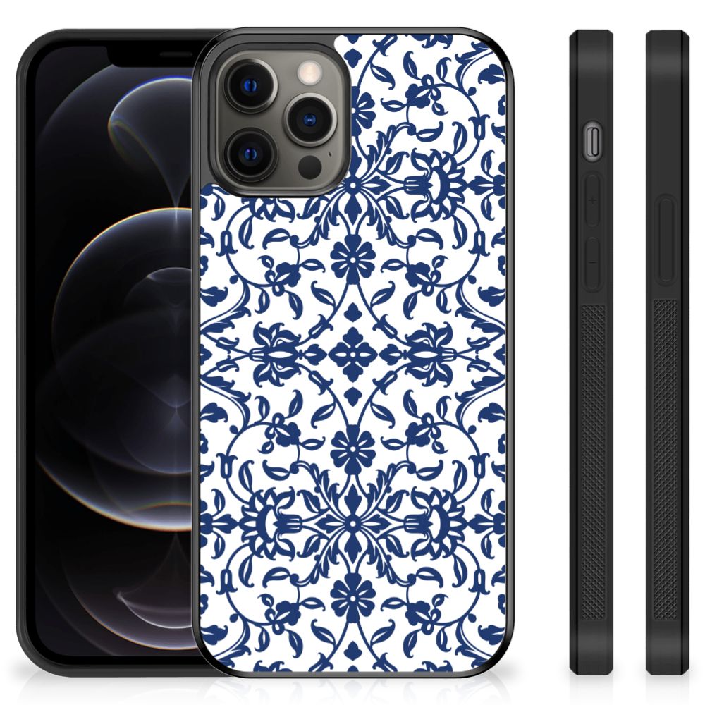iPhone 12 Pro Max Skin Case Flower Blue