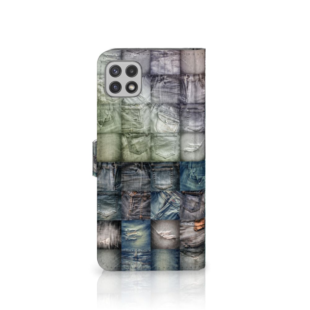 Wallet Case met Pasjes Samsung Galaxy A22 5G Spijkerbroeken