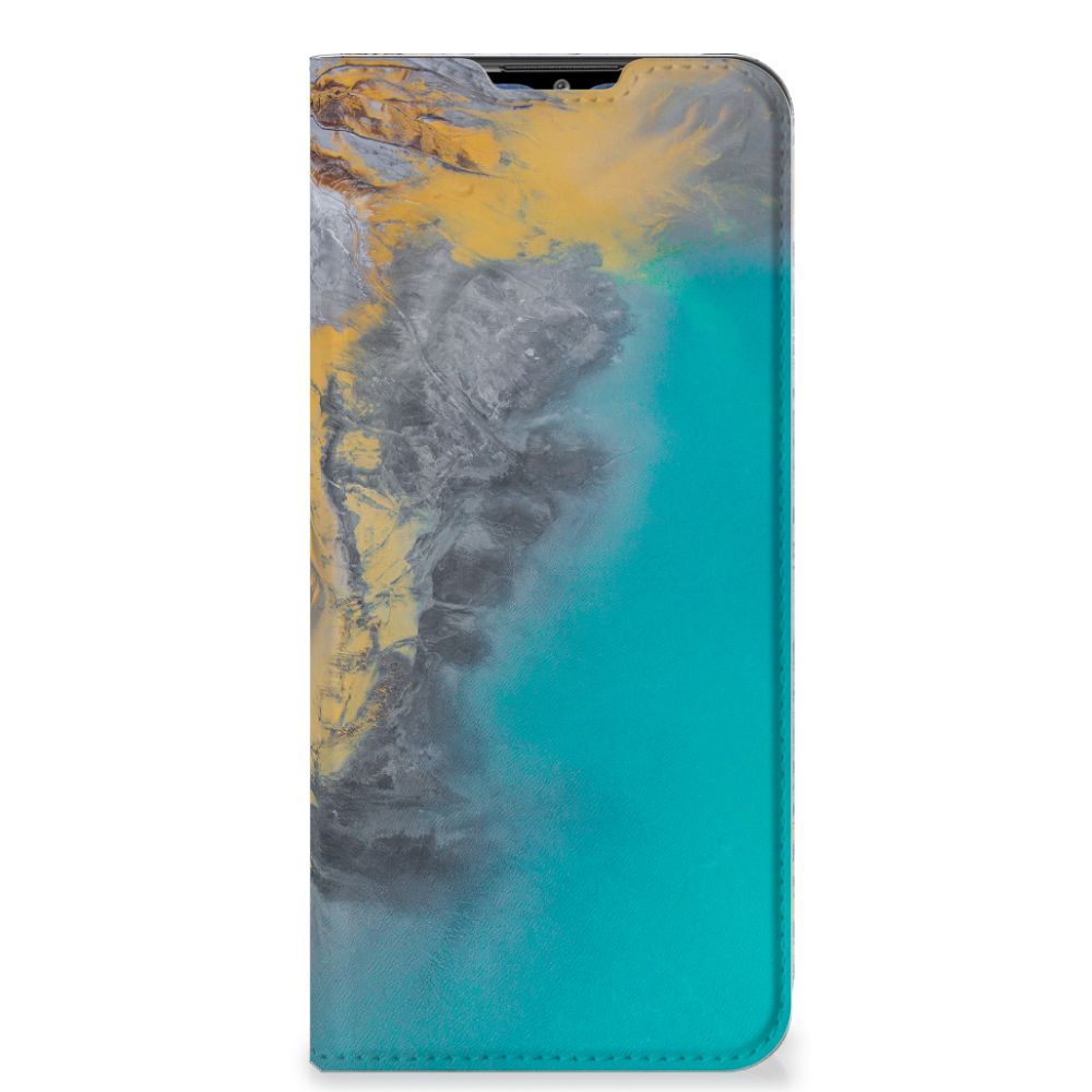 Samsung Galaxy M02s | A02s Standcase Marble Blue Gold - B2C Telecom