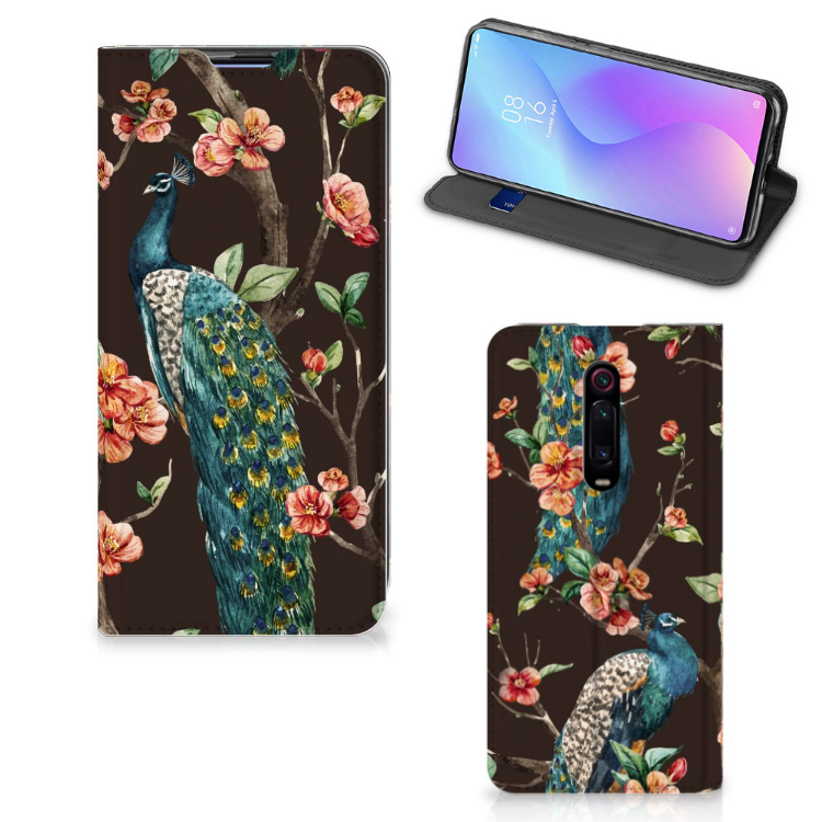 Xiaomi Redmi K20 Pro Hoesje maken Pauw met Bloemen - B2C Telecom