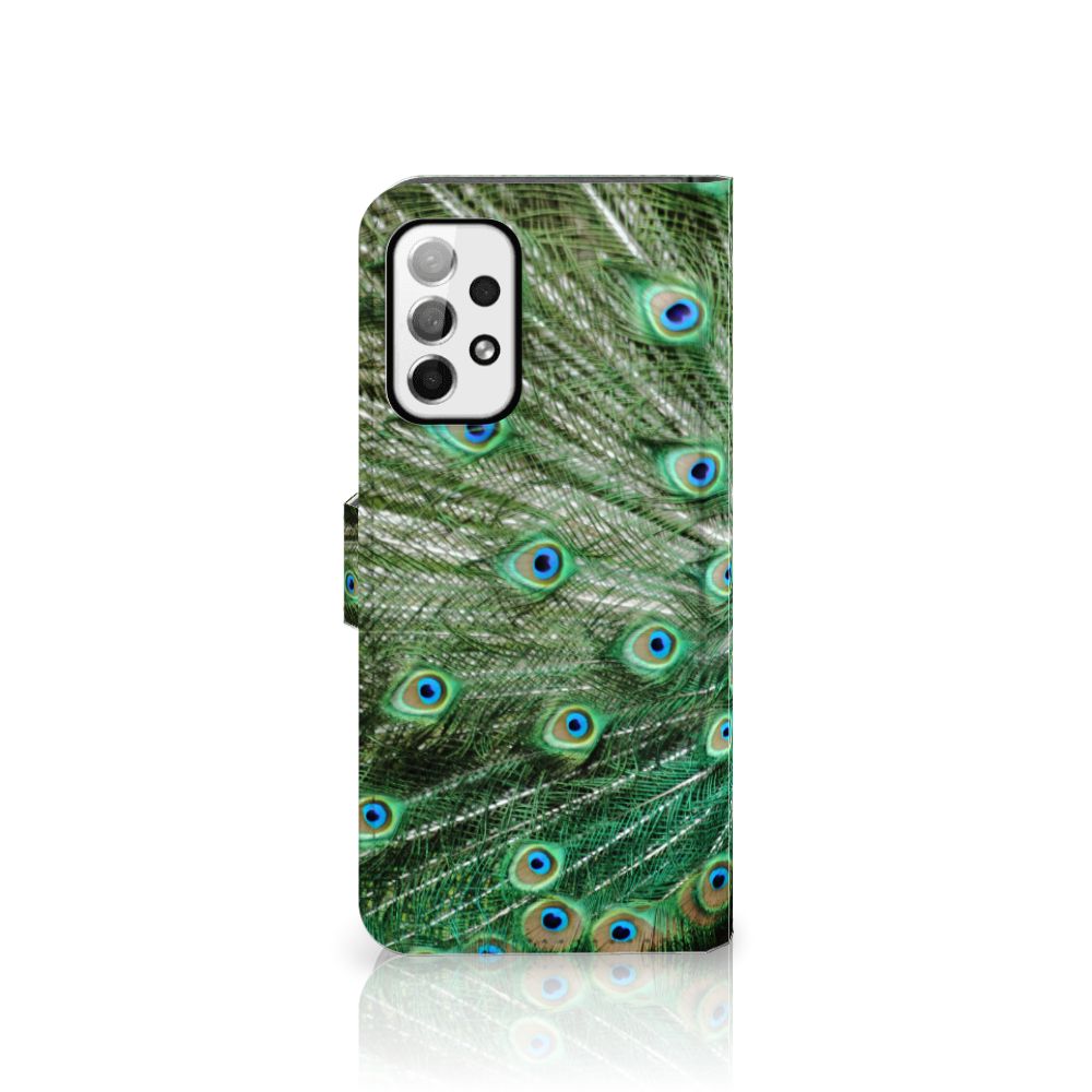 Samsung Galaxy A73 5G Telefoonhoesje met Pasjes Pauw