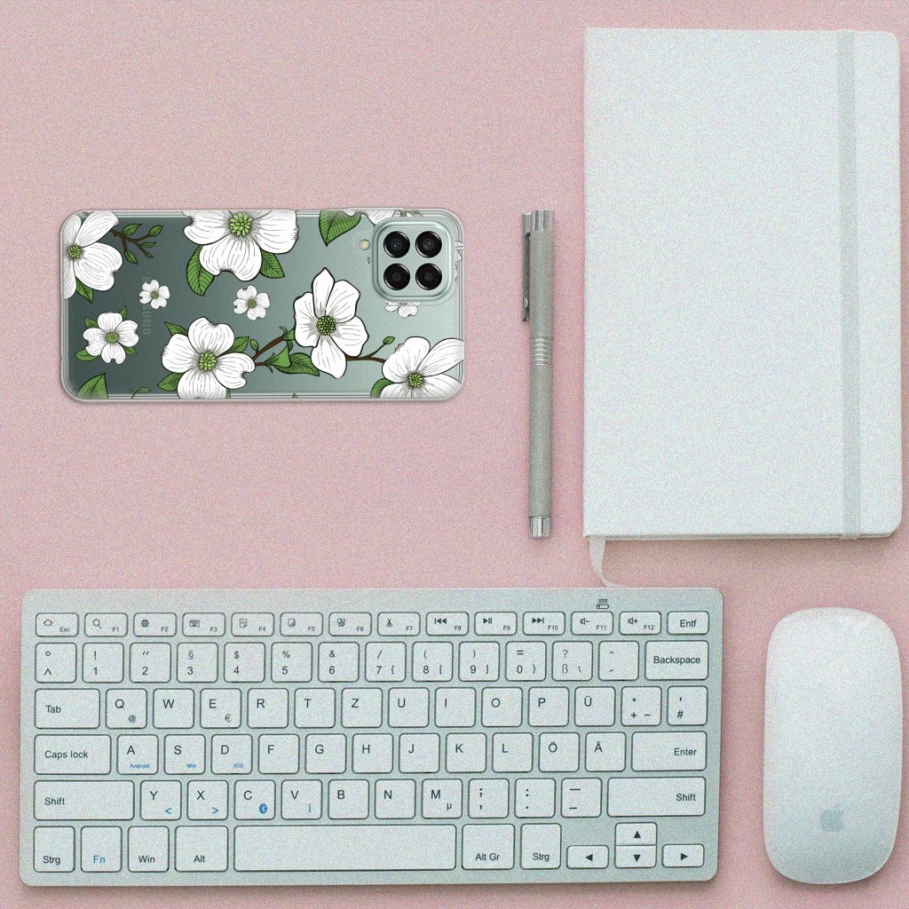 Samsung Galaxy M33 TPU Case Dogwood Flowers