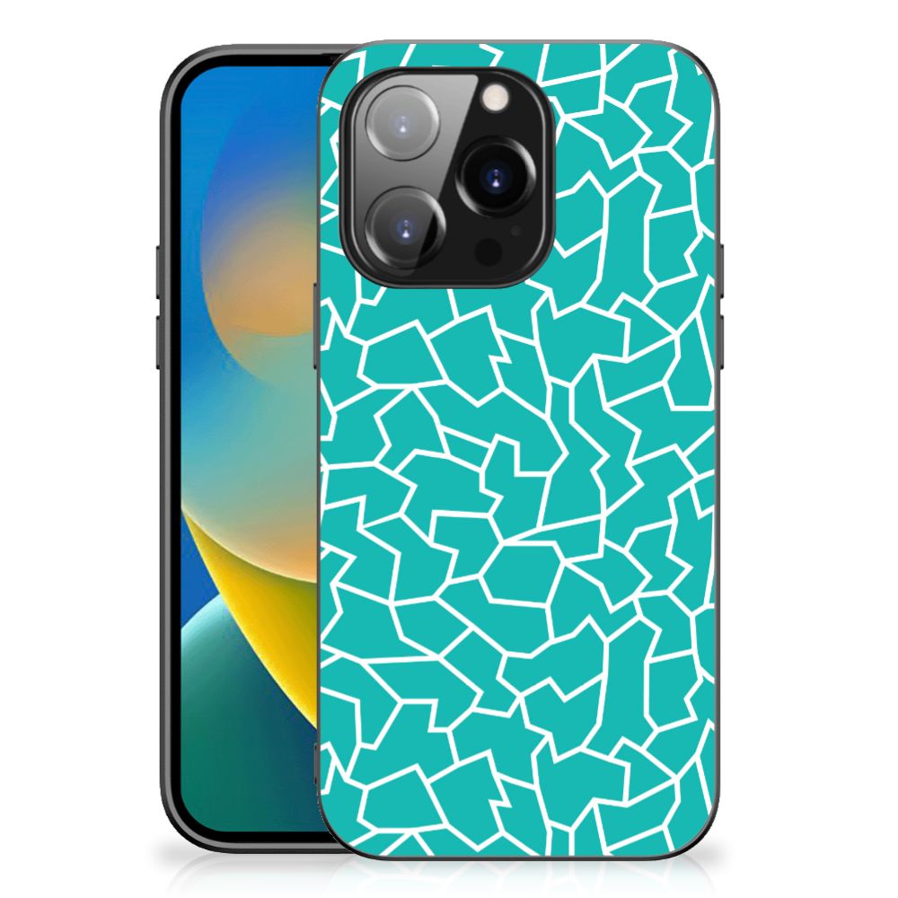 iPhone 14 Pro Leuk Telefoonhoesje Cracks Blue B2C Telecom