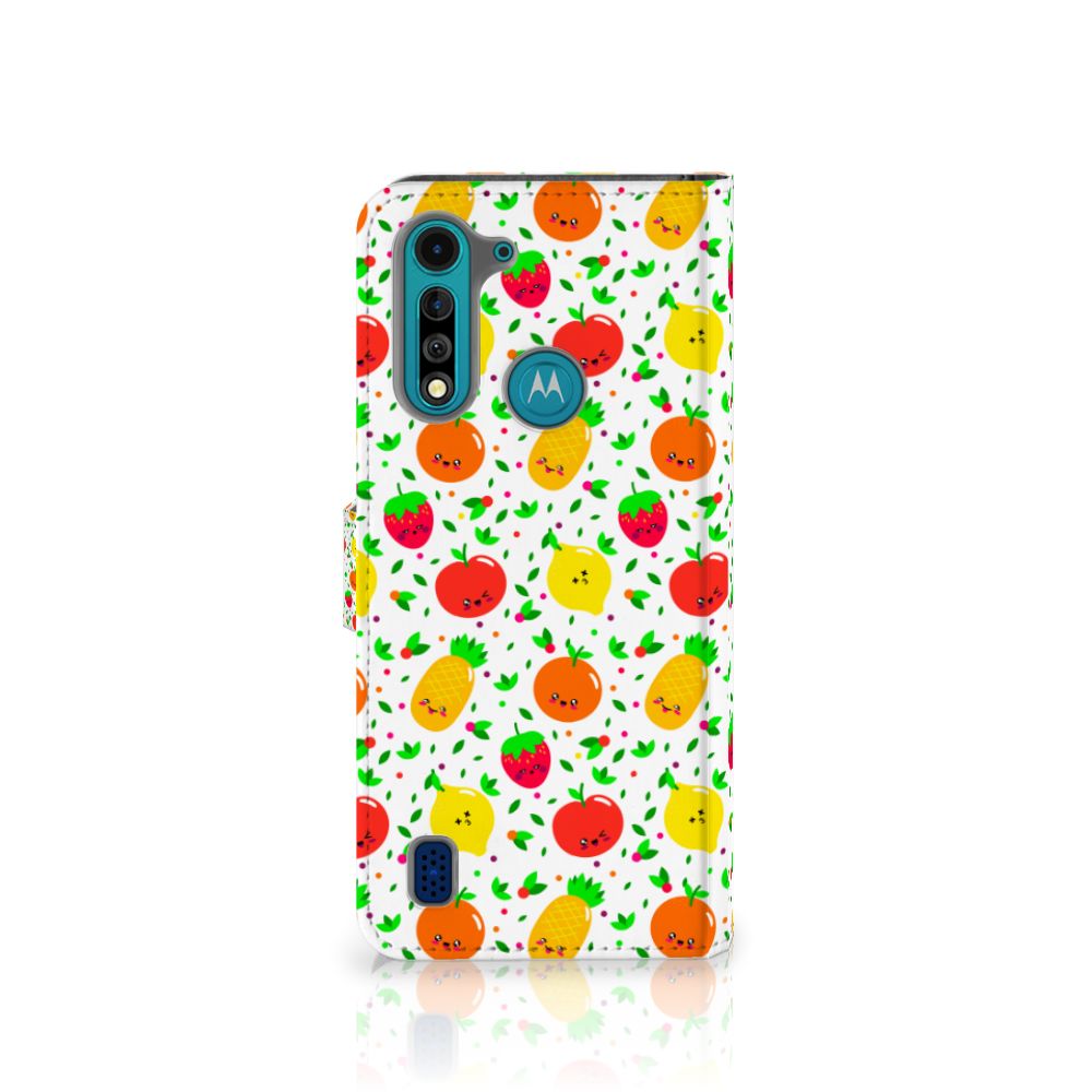 Motorola G8 Power Lite Book Cover Fruits