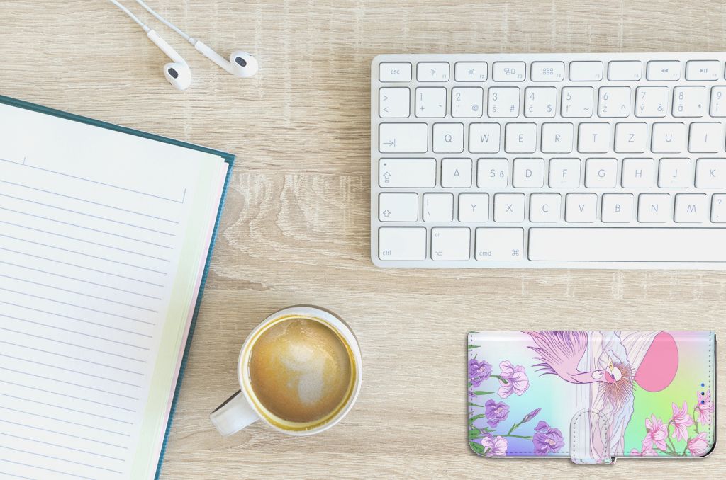 Huawei P Smart 2020 Telefoonhoesje met Pasjes Bird