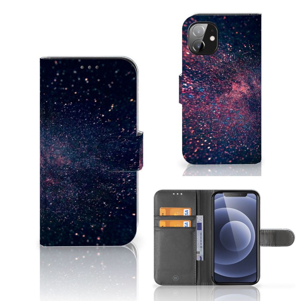Apple iPhone 12 Mini Book Case Stars
