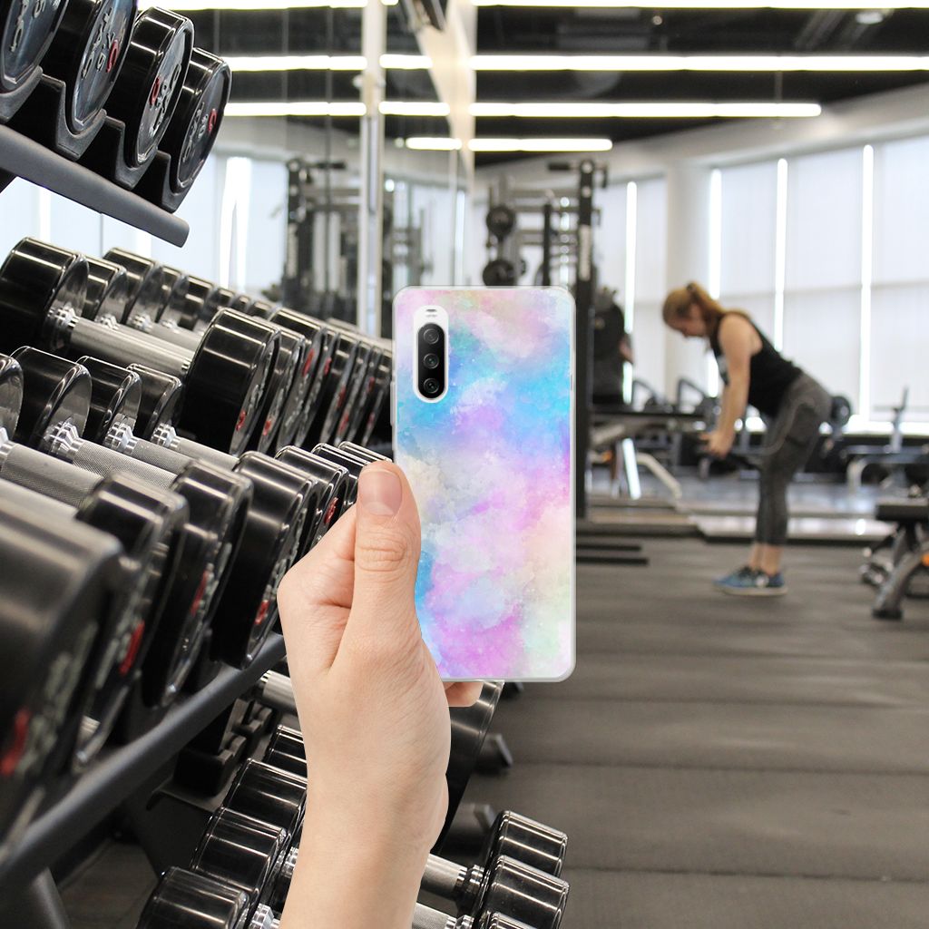 Hoesje maken Sony Xperia 10 III Watercolor Light