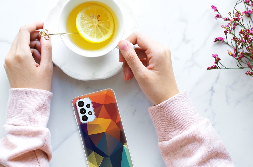 Samsung Galaxy A23 TPU Hoesje Polygon Color B2C Telecom
