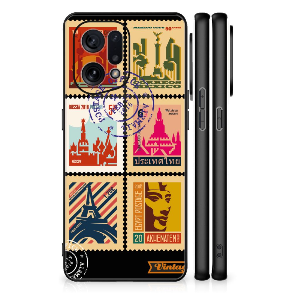 OPPO Find X5 TPU Backcover Postzegels B2C Telecom