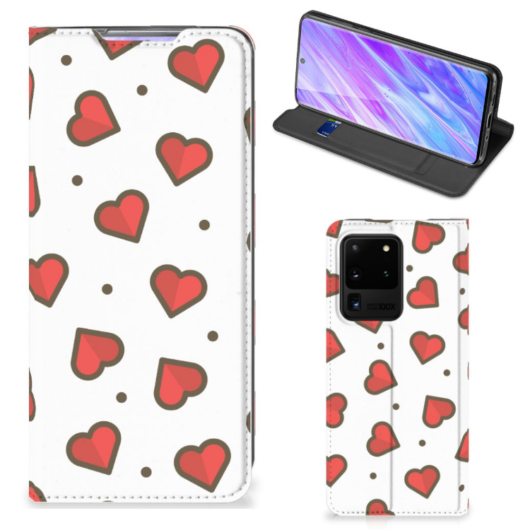 Samsung Galaxy S20 Ultra Hoesje met Magneet Hearts - B2C Telecom