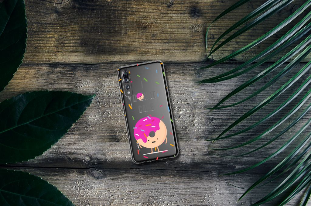 Huawei P20 Pro Siliconen Case Donut Roze