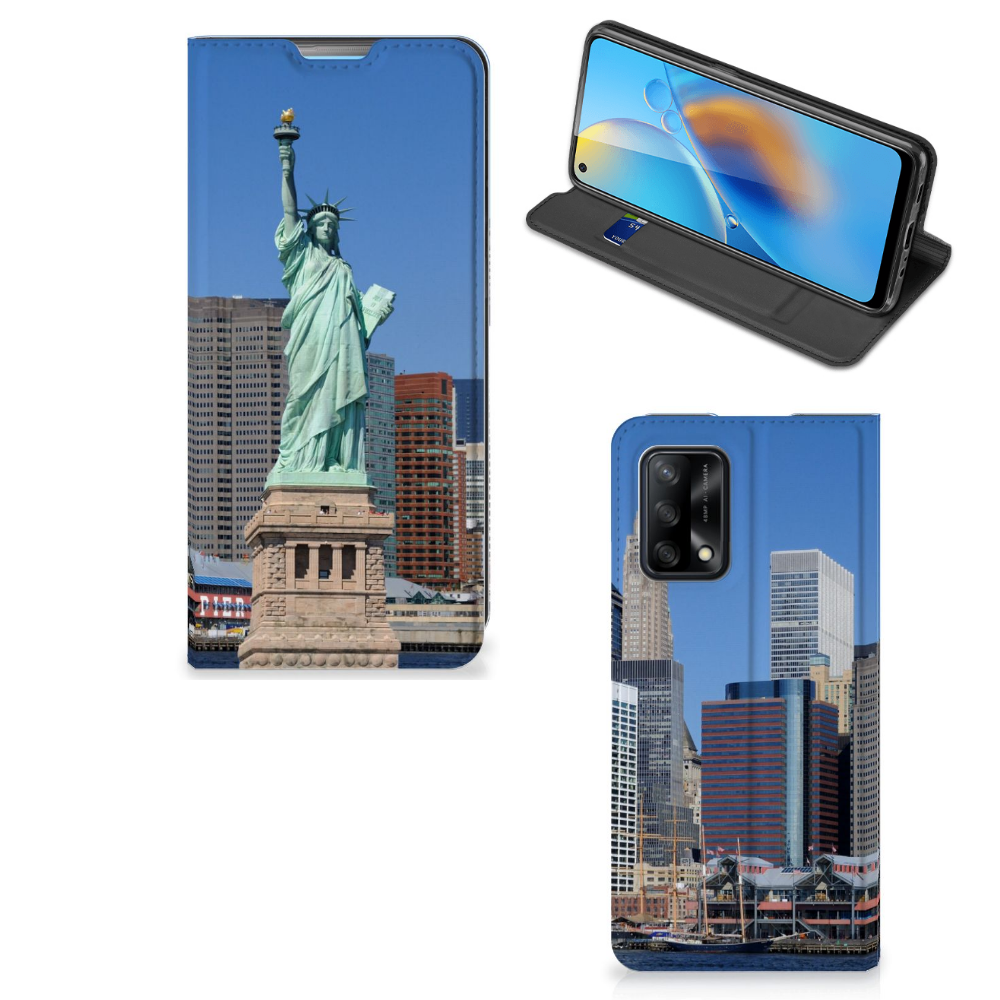 OPPO A74 4G Book Cover Vrijheidsbeeld - B2C Telecom