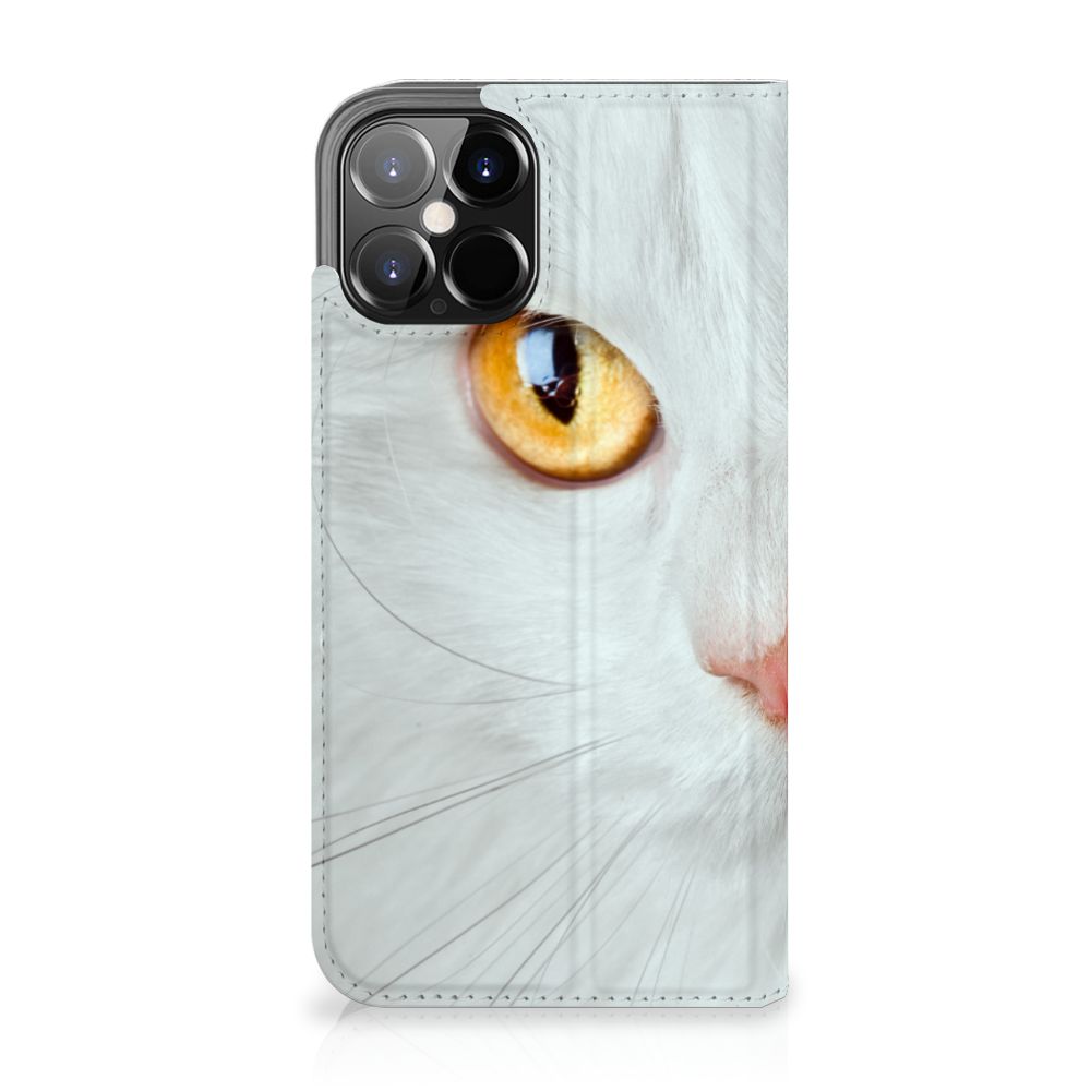 iPhone 12 Pro Max Hoesje maken Witte Kat - B2C Telecom