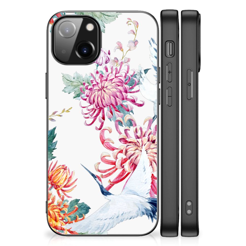 Apple iPhone 13 Dierenprint Telefoonhoesje Bird Flowers B2C Telecom