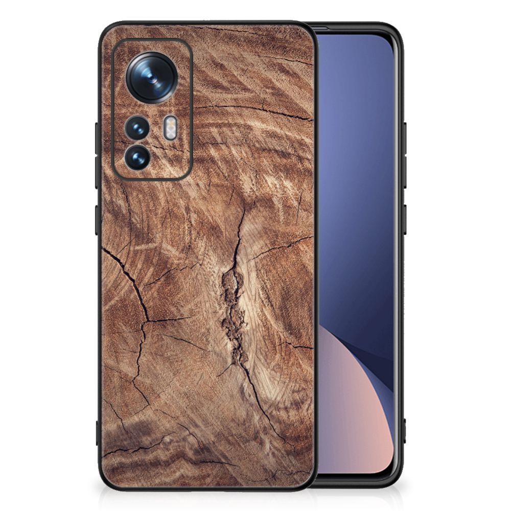 Xiaomi 12 | 12X Houten Print Telefoonhoesje Tree Trunk