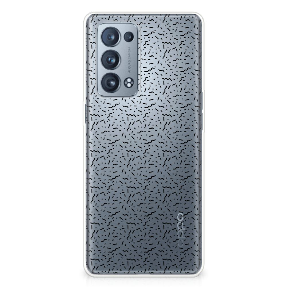 OPPO Reno 6 Pro Plus 5G TPU bumper Stripes Dots