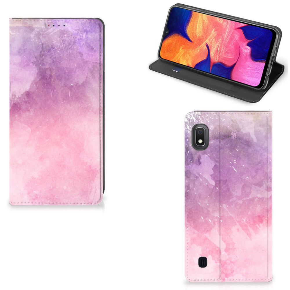 Bookcase Samsung Galaxy A10 Pink Purple Paint