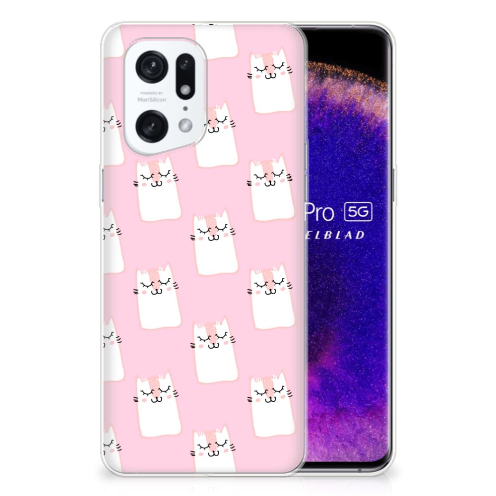 OPPO Find X5 Pro TPU Hoesje Sleeping Cats