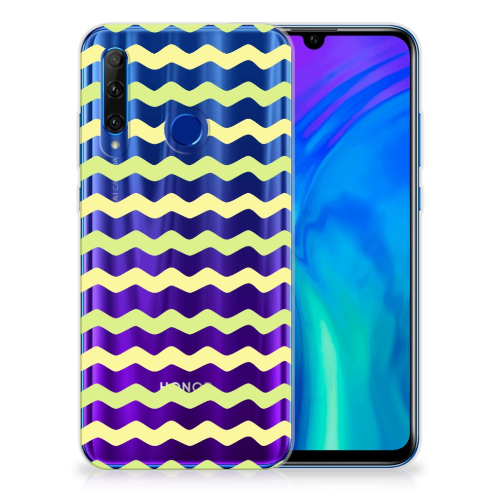 Honor 20 Lite TPU bumper Waves Yellow