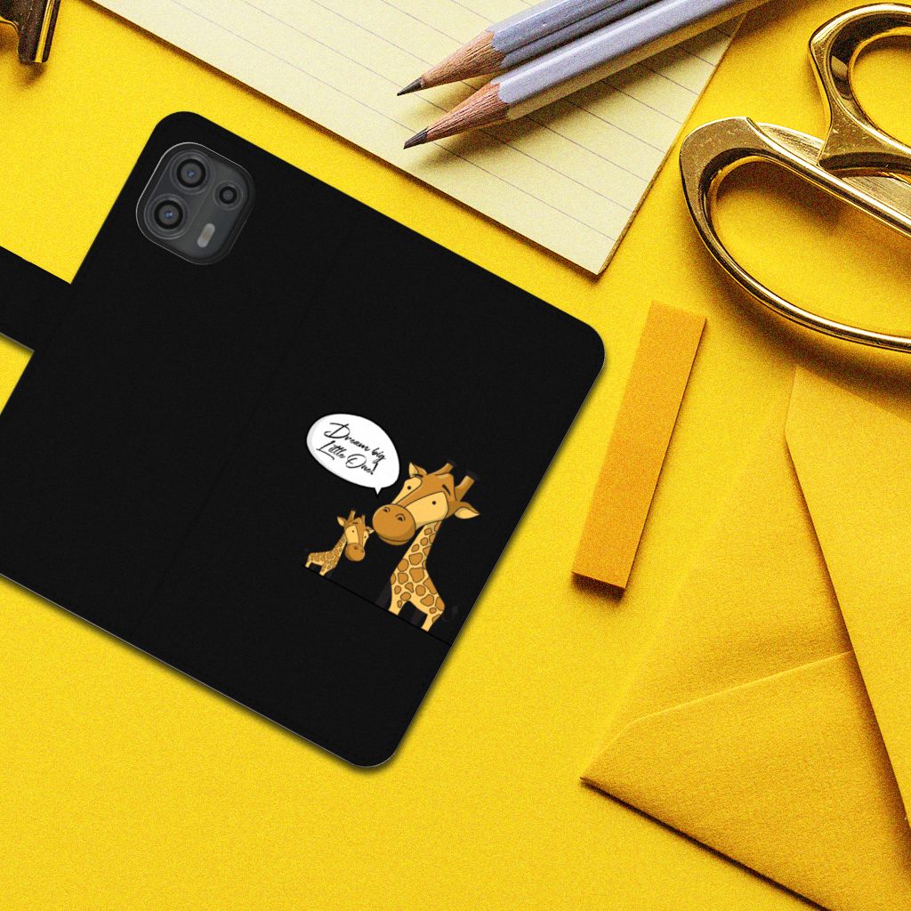 Motorola Edge 20 Lite Leuk Hoesje Giraffe