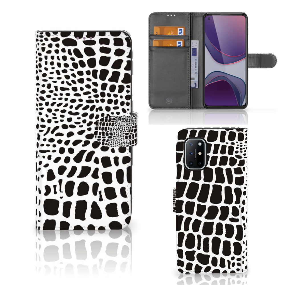 OnePlus 8T Telefoonhoesje met Pasjes Slangenprint