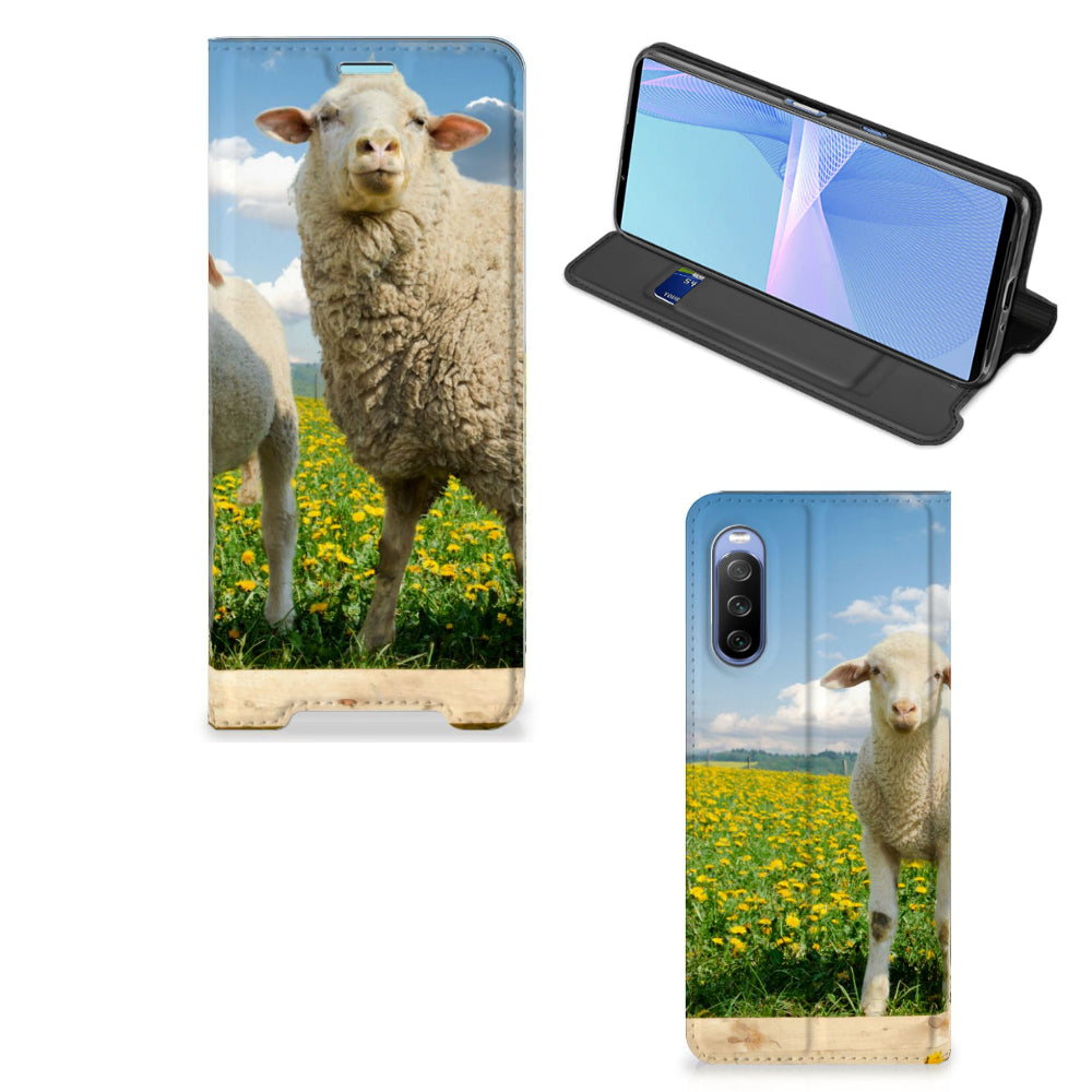 Sony Xperia 10 III Hoesje maken Schaap en Lammetje