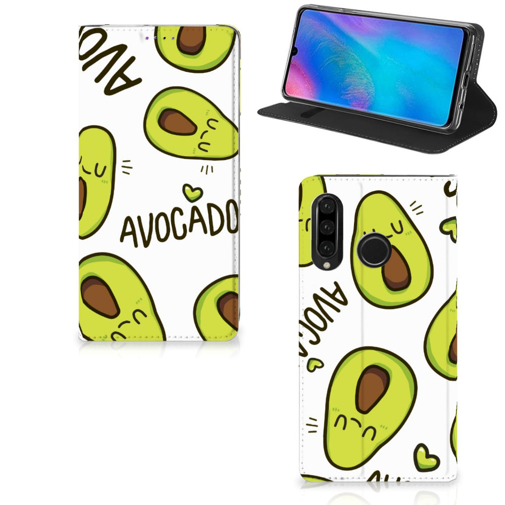 Huawei P30 Lite New Edition Magnet Case Avocado Singing