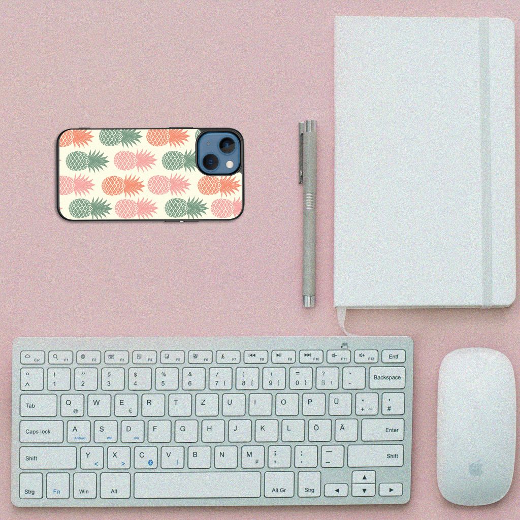 Apple iPhone 13 mini Back Cover Hoesje Ananas B2C Telecom