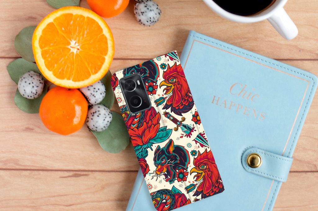 Stand Case voor OPPO A96 | A76 Old Skool - B2C Telecom