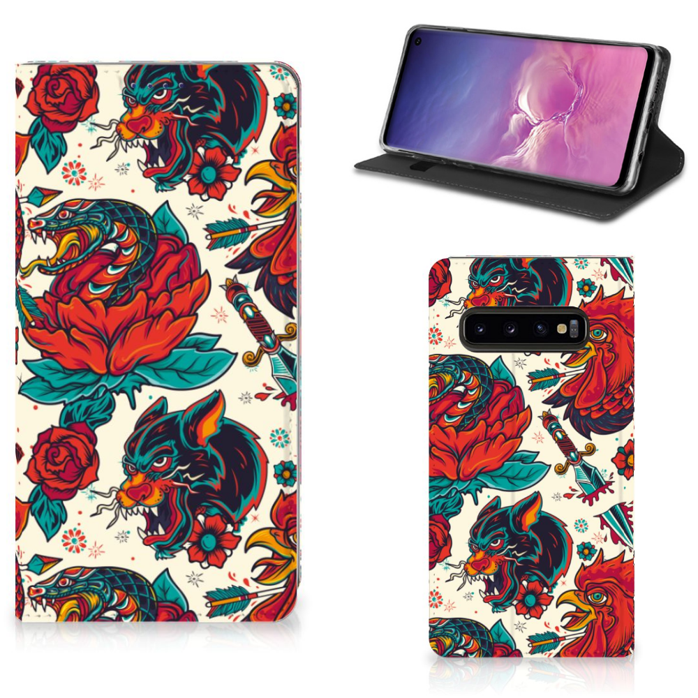 Stand Case voor Samsung Galaxy S10 Old Skool - B2C Telecom