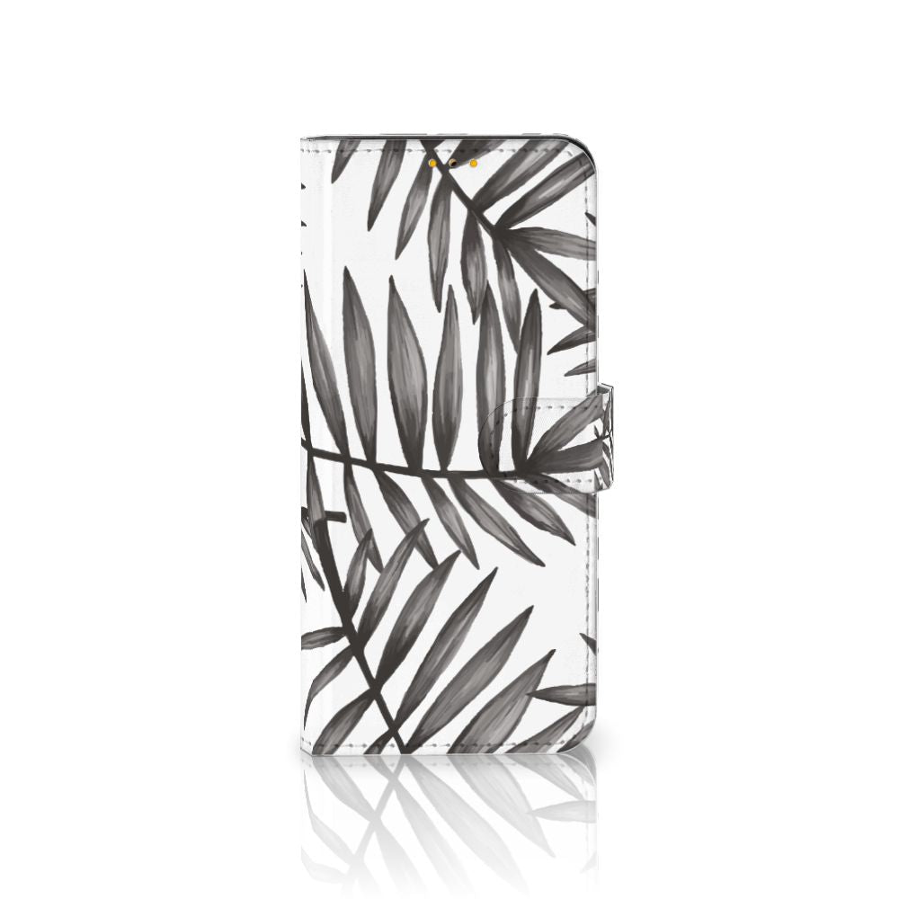Samsung Galaxy M52 Hoesje Leaves Grey