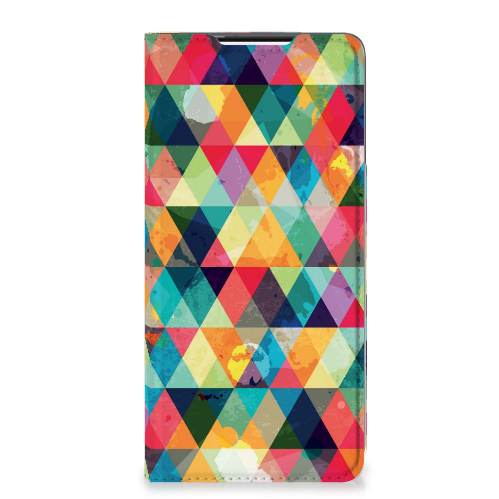 Samsung Galaxy S21 Plus Hoesje met Magneet Geruit - B2C Telecom