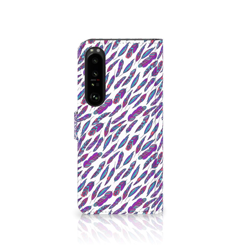 Sony Xperia 1 IV Telefoon Hoesje Feathers Color