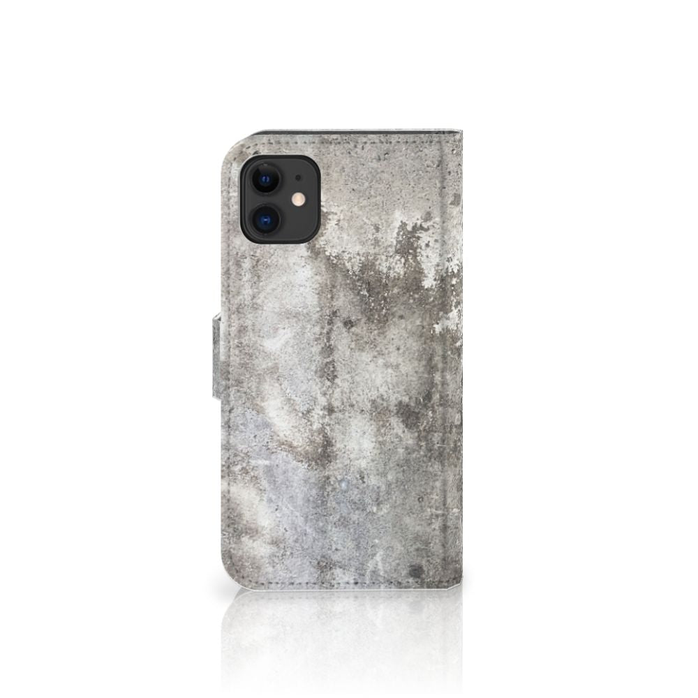 Apple iPhone 11 Bookcase Beton Print