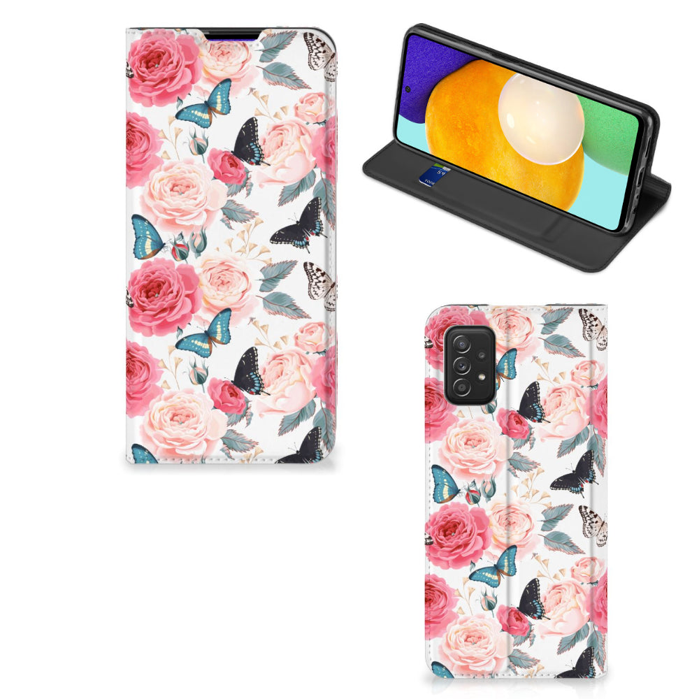 Samsung Galaxy A03s Smart Cover Butterfly Roses