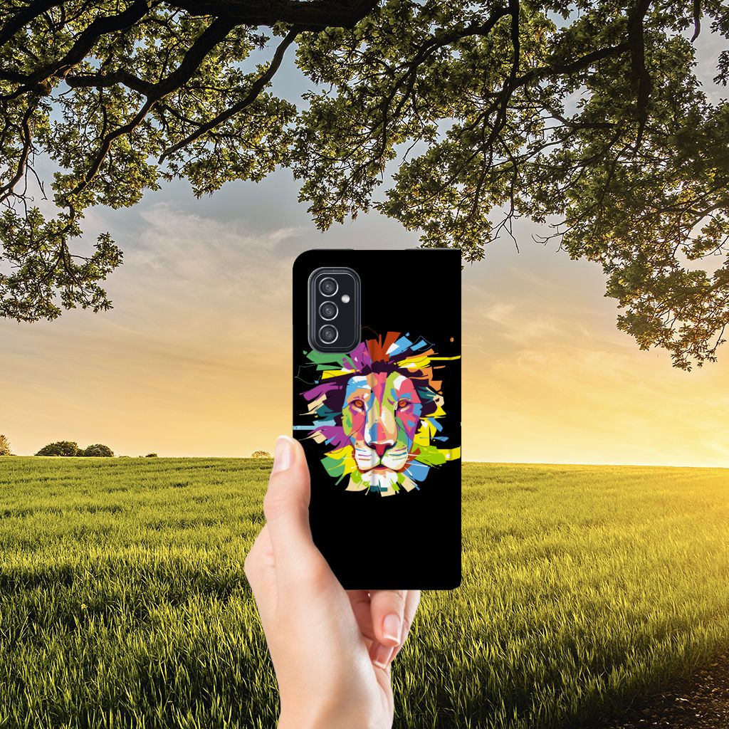 Samsung Galaxy M52 Magnet Case Lion Color - B2C Telecom