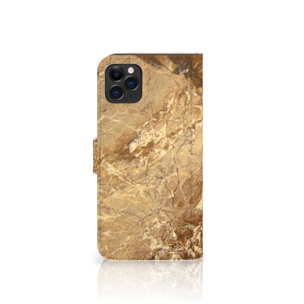 Apple iPhone 11 Pro Max Bookcase Marmer Creme