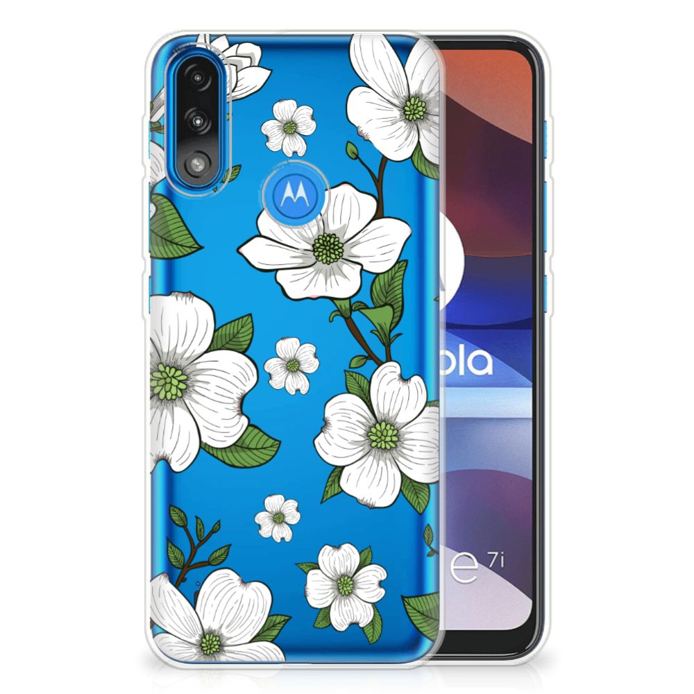 Motorola Moto E7/E7i Power TPU Case Dogwood Flowers