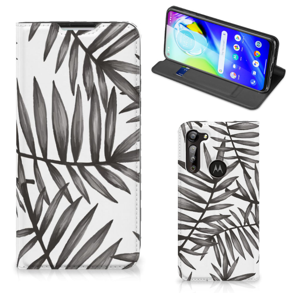 Motorola Moto G8 Power Smart Cover Leaves Grey