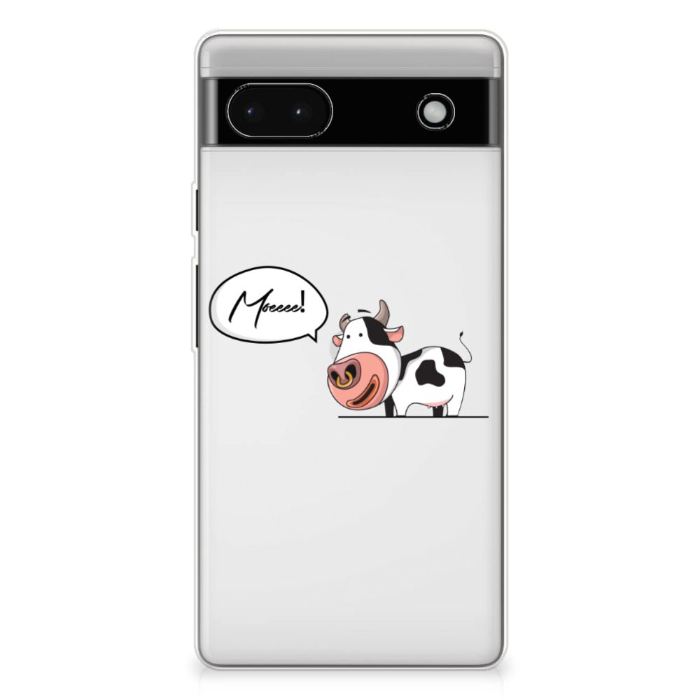 Google Pixel 6A Telefoonhoesje met Naam Cow