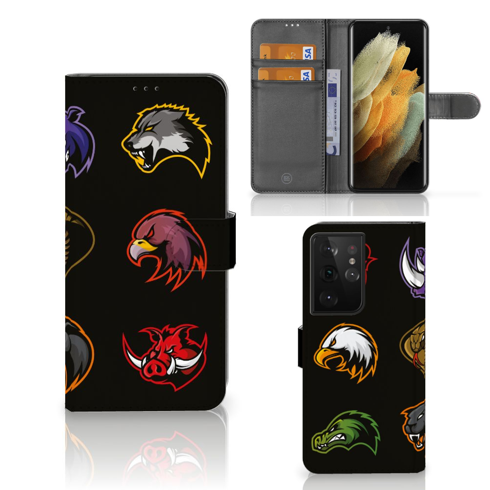 Samsung Galaxy S21 Ultra Leuk Hoesje Cartoon