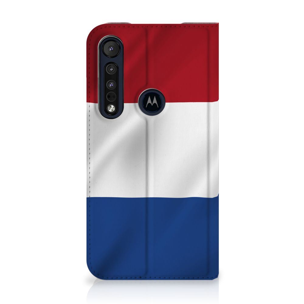 Motorola G8 Plus Standcase Nederlandse Vlag - B2C Telecom