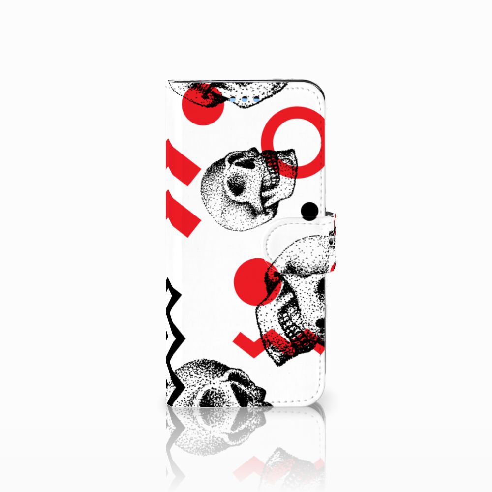Telefoonhoesje met Naam Samsung Galaxy S9 Skull Red