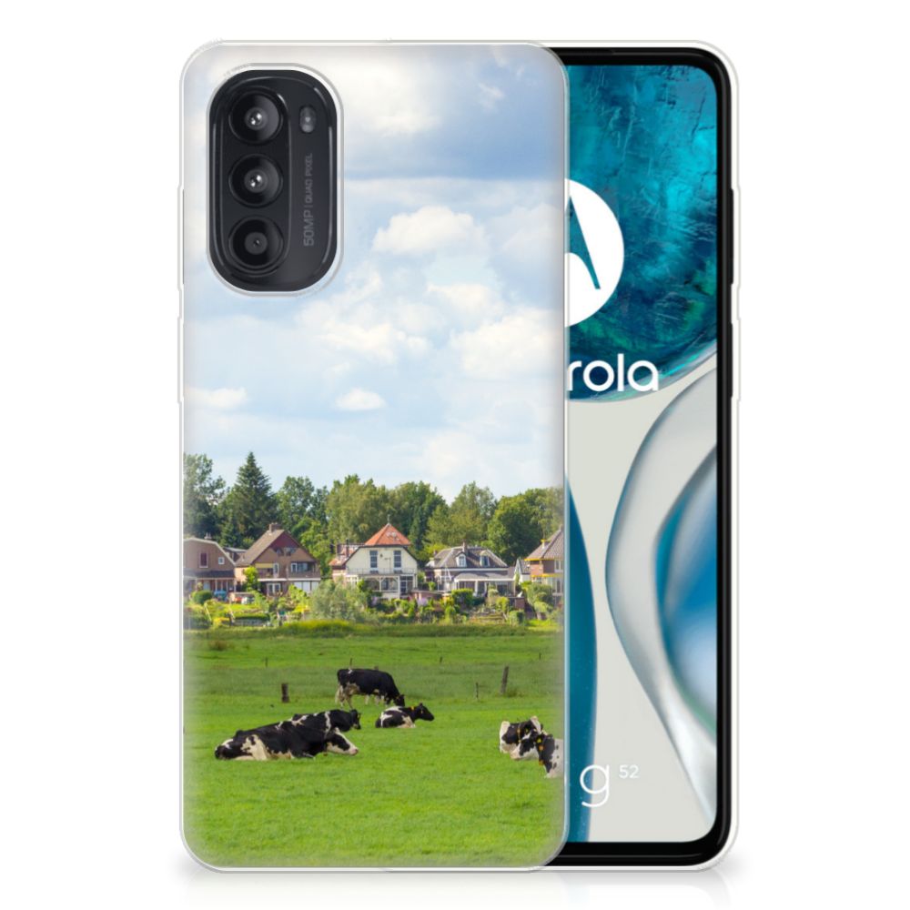 Motorola Moto G52/G82 TPU Hoesje Koeien