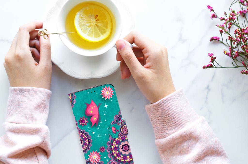 Samsung Galaxy A23 Hoesje Cirkels en Vlinders