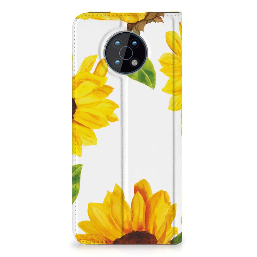 Smart Cover voor Nokia G50 Zonnebloemen - B2C Telecom