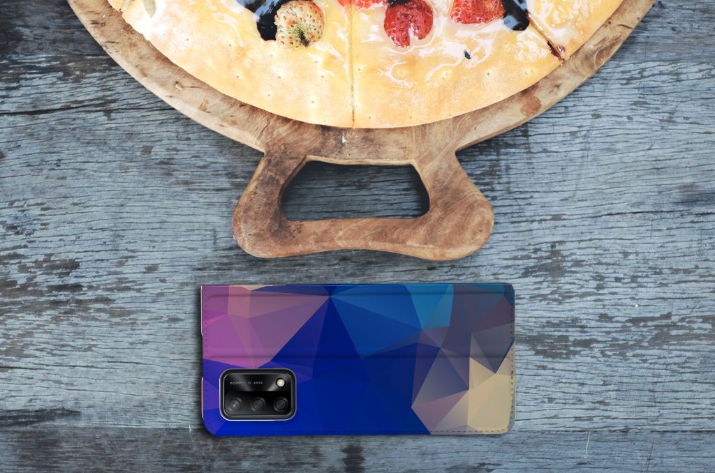 OPPO A74 4G Stand Case Polygon Dark - B2C Telecom
